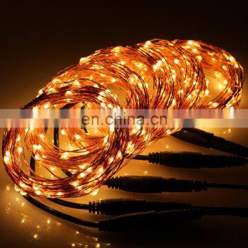 Led mini copper wire string light 200leds 20m US Plug wedding fairy lighting