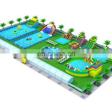 Customized Inflatable Water Park Manufacturer Water Play Equipment Fun Park Slide With Pool photo-5