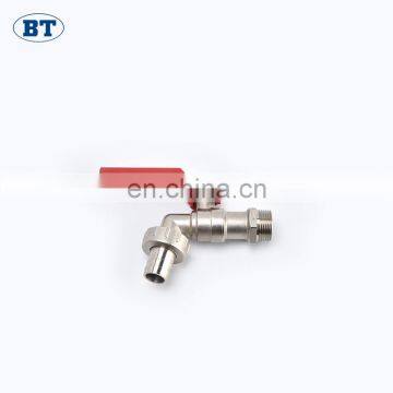 BT2003 Top Sale Brass Forged Bibcock Tap Valve With Red Handle photo-3