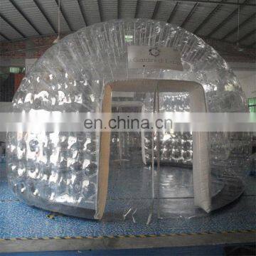 Clear PVC Double Layers Inflatable Bubble Tent 8m Diameter Exhibition