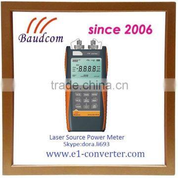 Handheld laser power meter with 2 wavelength light source