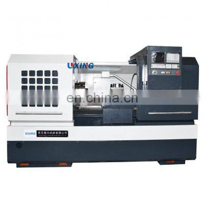 Horizontal 2 axis cnc lathe machine fanuc siemens gsk control CAK6150 metal turning center flat bed price for sale from China