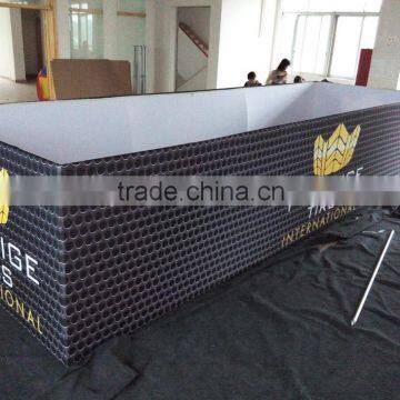 Circle /Rectangular Advertising Promotion Customize Design Fabric Display Banner Hanger ,Haning Sign Banner For Sale