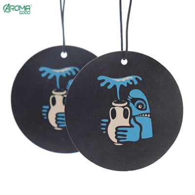 Twenty years' factory quality custom various  fragrance hanging  offset paper car air freshener in CMYK