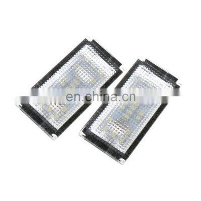 2Pcs Error Free 18 LED Number License Plate Light For BMW E66 E65 7-Series 735i 2006-2008 White 12V Canbus License Plate Light