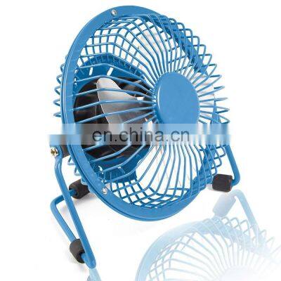 Mini Metal Table Fan USB Quiet Desk Fan Retro Design with on/off Switch USB fan