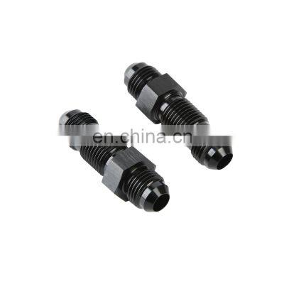 Customized Straight Male To Male Threaded Anodized Aluminum AN Fitting Union Bulkhead Adapter