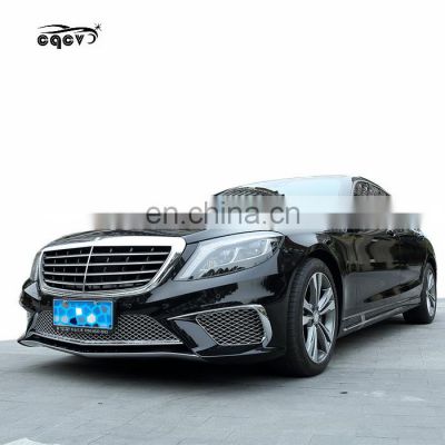 High quality Plastic material S65 style  body kit for new Mercedes Benz s class w222 front bumper rear bumper and side skirts