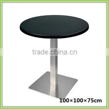 Shengfang MDF Dining Room Round Black Table