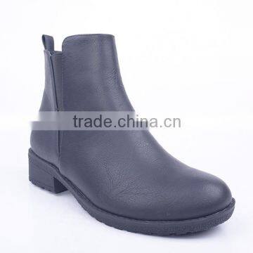 V Shape Rlastic Band Red Ball Garden Low Heel Ankle Woman Boots 2016 With Zipper photo-2