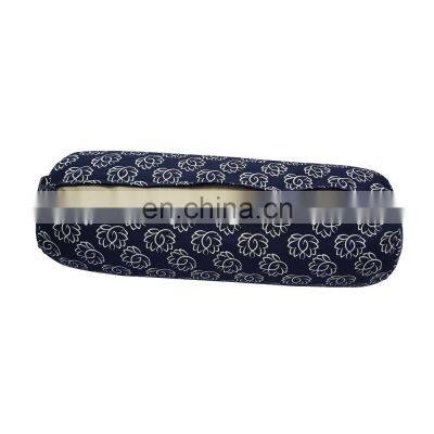 Popular Selling Cotton Made Rectangular Shape Yoga Pillow Bolster Available In Embroidered And Printed Style