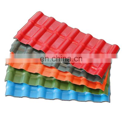 2021 low price high quality plastic roof PVC UPVC Spanish ASA Synthetic Resin Roof Tiles for industry villa home