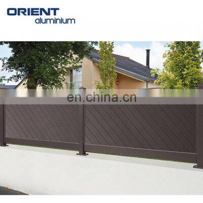 Canada Market Aluminium Privacy Fence Cloture en Aluminium Slat Fence China Factory photo-4