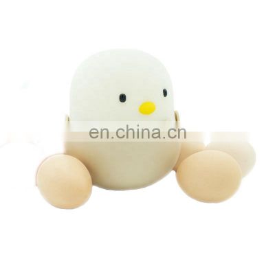 Egg Night Light for Kids Silicone Baby Night Light with Touch Sensor Portable & Rechargeable LED Bedside Nursery Lamp