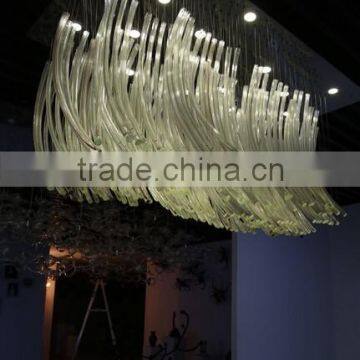 Square Murano Glass Chandeliers