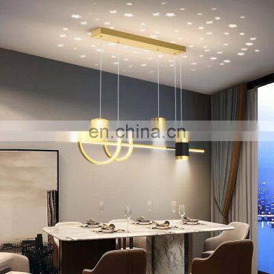 Nordic LED Pendant Light Dining Room Lamp Creative Decor Table Chandelier Multi-mode Hanging Lighting