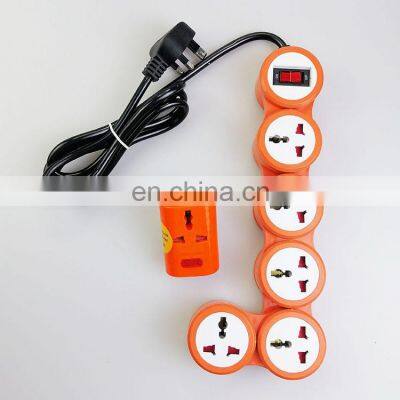 High Quality Universal Power Socket ExtensionBlister Packaging Extension Cord Socket Orange Special Shape Wholesale Socket photo-2