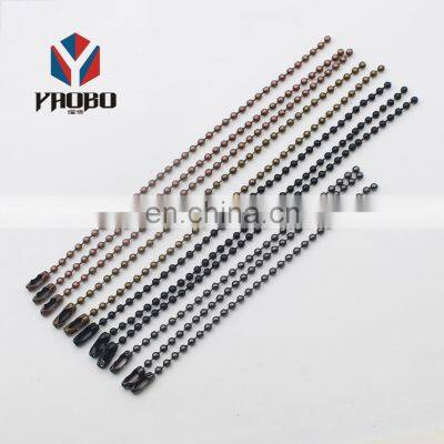 Fashion High Quality Metal Colored Ball Chain With Connectors photo-4