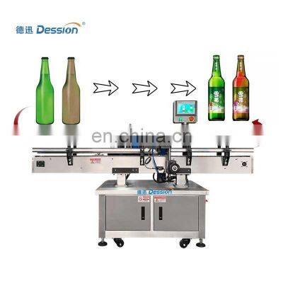 Packing semi auto bottle labeling machine for flat sticker label machine dession brand