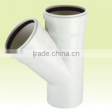 upvc socket skew tee for water waste