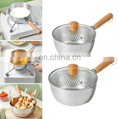 Stainless Steel Cooking Pot Stockpots Noodle Pot With Lid Saucepan Porridge for Soup Porridge Pot Milk photo-4