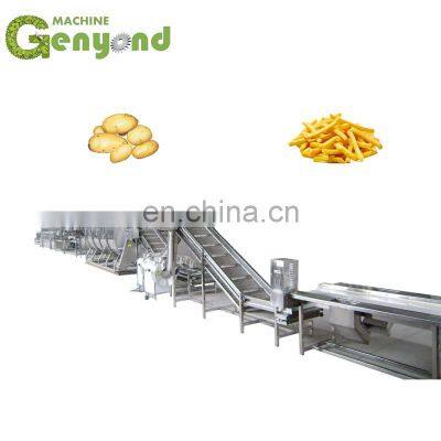 Shanghai Factory High Profitable Potato Steam Peeling Hydro Cutting Cutter Freezing Machine Frozen French Fries Production Line photo-2