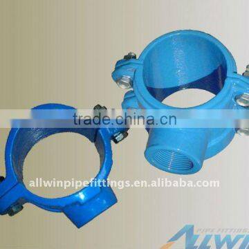 saddle clamp for ductile iron pipe/pvc pipe/steel pipe