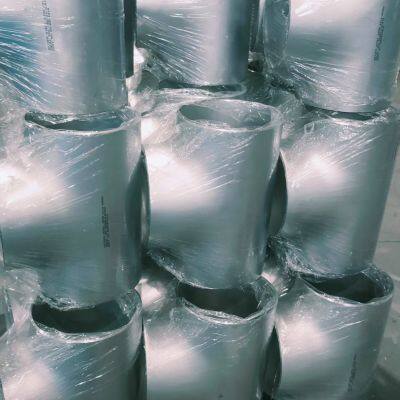 Seamless stainless steel equal diameter tee
