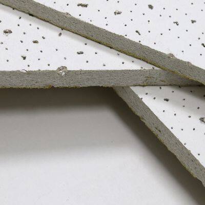Modern Design 12mm Thick Mineral Fiber Acoustic Ceiling Tile Fireproof Perforated Artistic for Hotels Installation Ceiling Grid photo-2