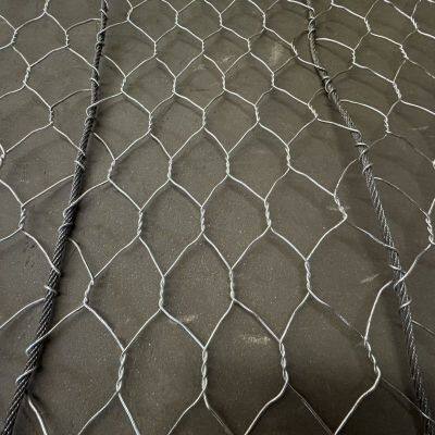 Polymer Coating Hexagonal Double Twisted Wire Mesh Rockfall Protection Mesh Price for Slope Protection photo-4