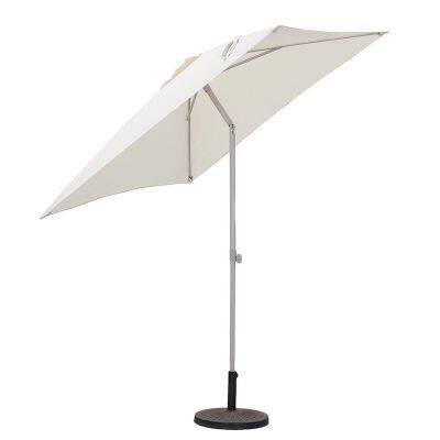 Patio Parasol, Outdoor Beach Umbrella, Square Fiberglass Parasol, Terrace Umbrella photo-3