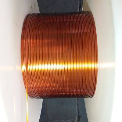 Insulated Flat Copper Winding Wire Motor Enamel Winding Copper Wire for Electric Motor Transformer
