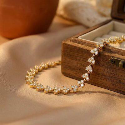 Lover Valentine's Day Gift Sparking Bling Round Love Heart Cubic Zirconia Cz Tennis Choker Necklace For Women Girlfriend photo-4