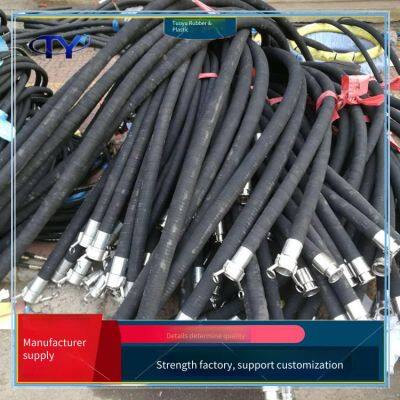 Cloth-reinforced Oil Pipe, Hydraulic Rubber Hose With Steel Wire Braiding, Steam Hose, High Temperature Resistant, for Mine Hydraulic Supports