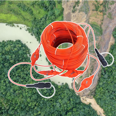 24 Channel Geophone Cable for MASW Mueller Takeout Seismic Wire