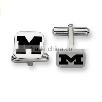 Cheapest Hot Sell Simple Blank Metal Cufflink, Stainless Steel Square Cufflinks