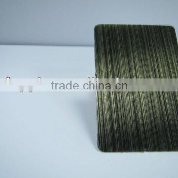 201 hairline antique brass coating stainless steel sheet china manufacturer