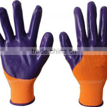 13Guage nylon nitrile coated gloves,work gloves,nitrile gloves (Sold at home and abroad)