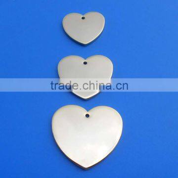 Blank Gifts Heart Shaped Dog ID Tag for Pets