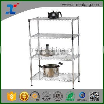 SUREALONG Easy to assemble Steel Chrome wire storage shelving