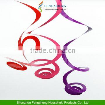 Coloured Hanging Swirls Party Decorations Multi Birthday Wedding Baby Shower photo-2