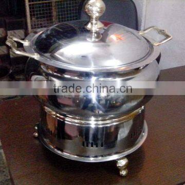 Steel Cheffing Dish, Wedding & Party utensils, food serving dish, hot keeping dish, Catering item, Hotel & Restaurant utensils