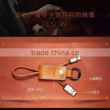 Remax Leather USB Cable for Iphone IOS Mini Usb Cable Sync Charge Cable for Iphone 6 photo-2