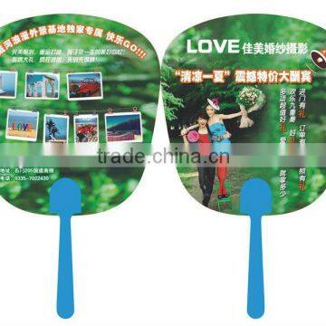 promotional printed pp fan