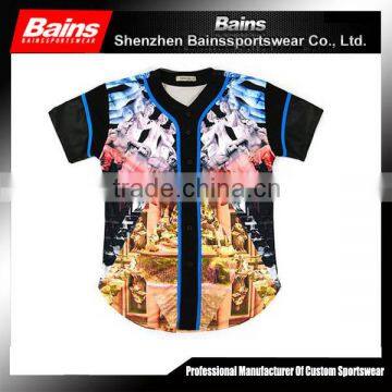 High Quality Oem Sublimation Baseball Jersey/custom Baseball Jersey