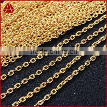 14 Inch 14K Wholesales Designs Stainless Steel Mens Jewelry Figaro Chains Link Necklace photo-3
