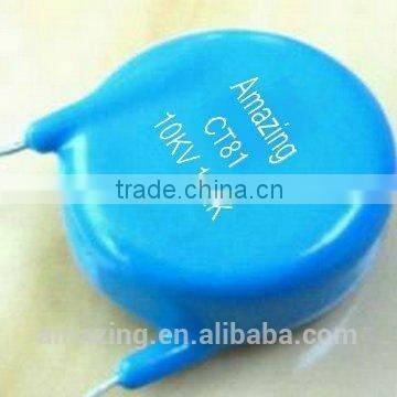 High Voltage Ceramic Capacitor 10KV 102K 16MM Pitch 7MM thickness, Ceramic Capacitor 102K