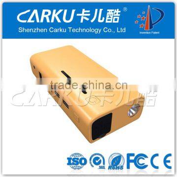 2015 Best selling products Carku car accessories powerful mini emergency car 12v portable jump starter power bank