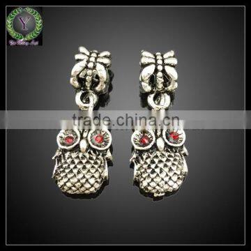 Owl Shaped Alloy Crystal Pendants Fashion Jewelry