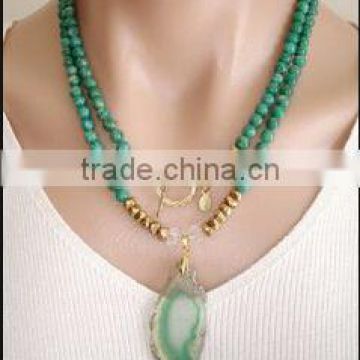 OEM gemstone necklace pendant